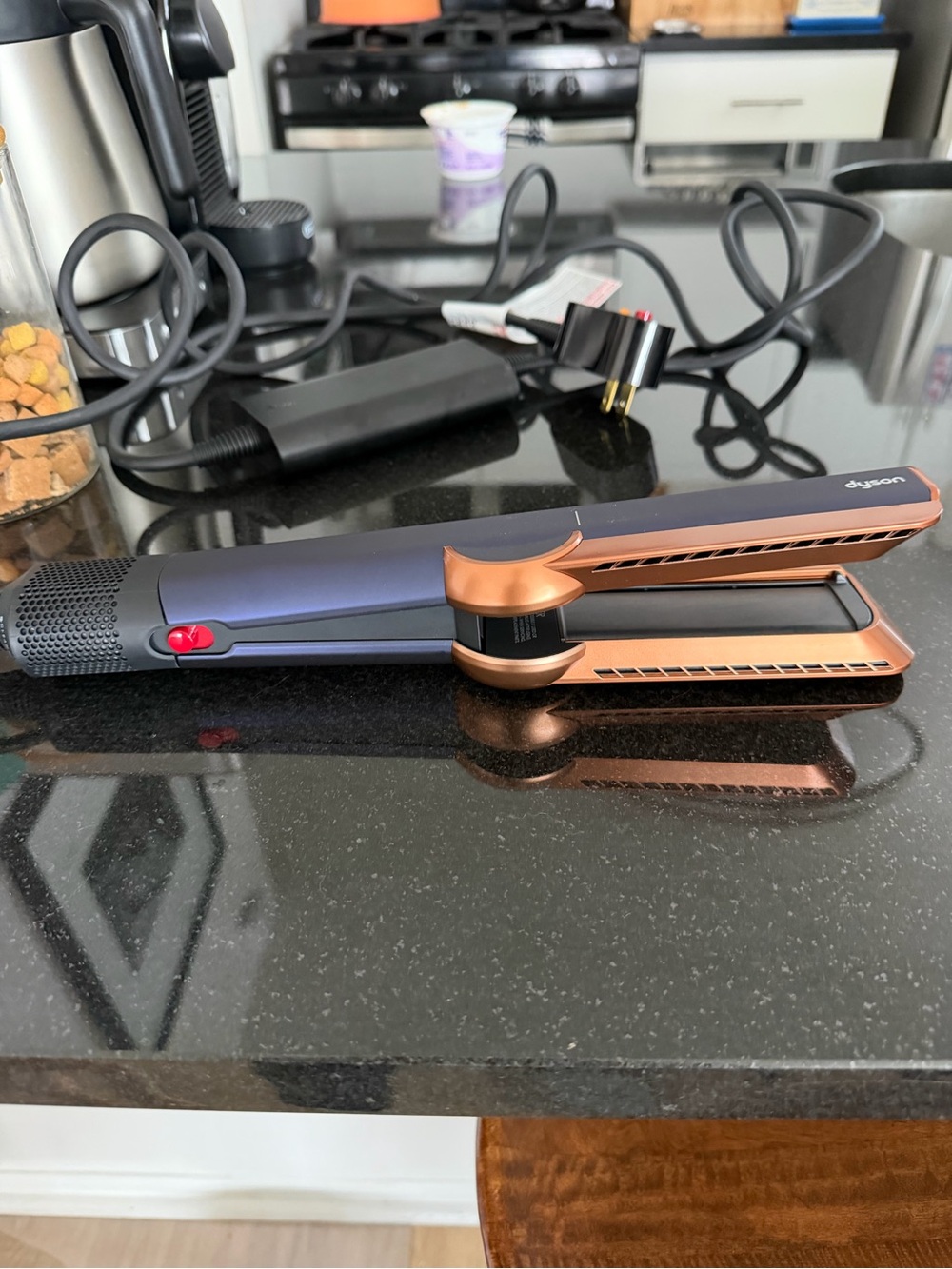 Dyson Corrale Hair Straightener in Navy and Copper